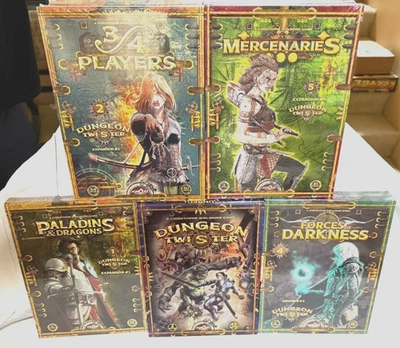 Dungeon Twister Board Game lot.  Base +4 expansion - Image 1 of 4