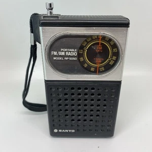 Vintage Sanyo RP-5050 TRANSISTOR AM FM HANDFUNKGERÄT RP5050 funktioniert gut! - Bild 1 von 12