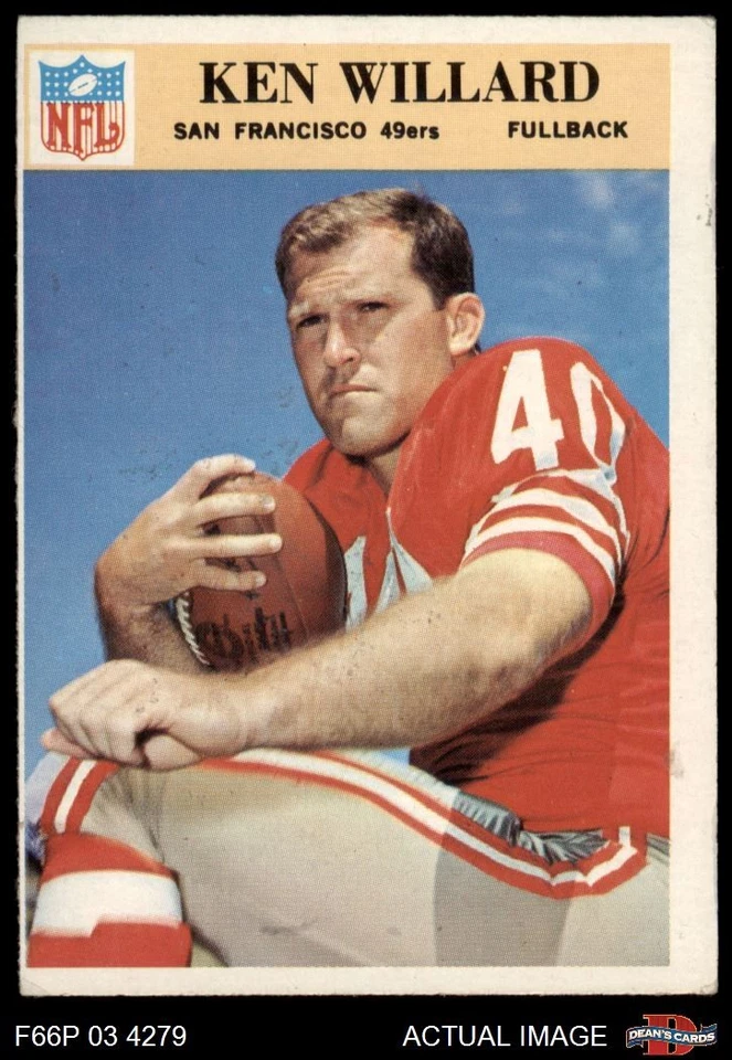 1966 Philadelphia #181 Ken Willard 49ers RC North Carolina 3 - VG - Image 1 of 1