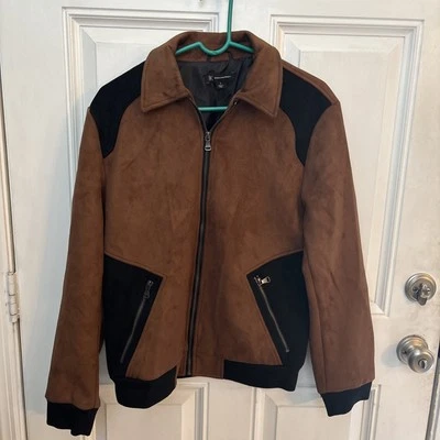 International Concepts Women’s Brown Faux Suede Jacket Size S - Image 1 of 4