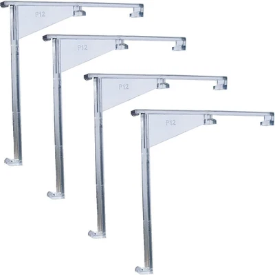 4Pcs Valance Clips 3.5" Clear Vertical Blind Hidden Retainer Holder Installation - Image 1 of 4