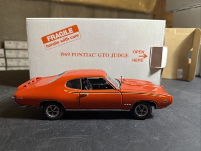 Pontiac GTO Judge naranja Danbury 1969 como nuevo escala 1/24 fundido a presión... usado Foto 1 de 4