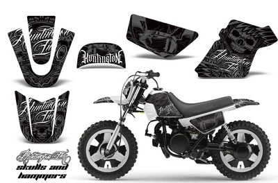 Pegatinas gráficas + #calcomanías PLT para Yamaha PW50 1990-2022 SSSKULLSHAMMERS S Foto 1 de 3