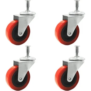 Paquete de 4 ruedas giratorias de alta resistencia de 2" de bajo perfil para carro de servicio Creeper... - Imagen 1 de 5