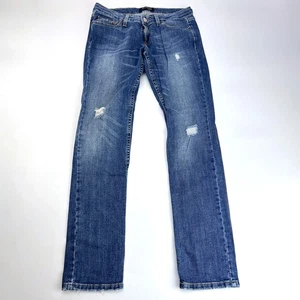Levi's 524 Too Super Low Skinny Distressed Size 9 Jeans - Picture 1 of 10