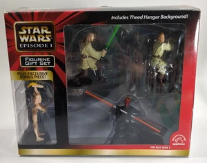 Star Wars Episode 1 Figurine Gift Set Darth Maul, Obi-Wan Kenobi, Qui-Gon Jinn - Picture 1 of 10