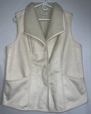 Chaleco Mujer Color Crema Talla Grande D&Co Foto 1 de 4