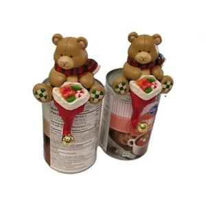 Two House Of Floyd Vintage Teddy Bear Christmas Stocking Holders - Picture 1 of 9