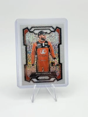 2024 National Treasures Prizm White Sparkle Ross Chastain #51 - Image 1 of 2