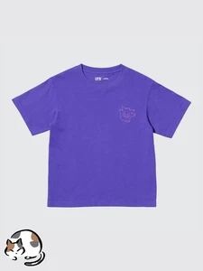 UNIQLO Pokémon UT 77 PURPLE 474626 Kids Tshirt Authentic Japan - Picture 1 of 7