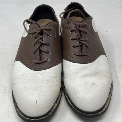 Zapatos de golf Nike para hombre 8,5 blanco marrón pico de golf 183237-122 Foto 1 de 4