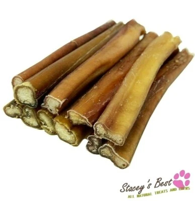 PREMIUM 6" inch BULLY STICKS FOR DOGS EXCELLENT DOG CHEW AND DOG TREAT (10 pcs) - Image 1 of 4