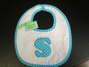 Mud Pie Initial "D" or "S" Blue Print Bib, NWT - Picture 1 of 5