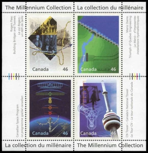 Canada Stamp #1831 - Engineering and Technological Marvels (2000) 4 x 46¢ Pan... - Picture 1 of 1
