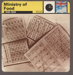 Ministry of Food  Edito Service Card Second World War II Economics - Picture 1 of 1