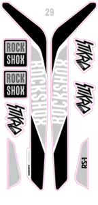 MTB Adesivi Forcella ROCKSHOX RS-1 BRAIN 15 - 17 ANTIGRAFFIO Stickers Fork  - Picture 1 of 1