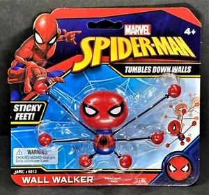 🕷SPIDER-MAN Wall Walker w/ Sticky Feet_Tumbles Down Walls_MARVEL_RE-USABLE🕷NEW - Picture 1 of 6