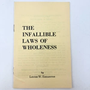 Infallible Laws Of Wholeness Louies Eggleston Book World Literacy Prayer Group - Picture 1 of 3
