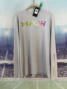 Under Armour Loose Shirt Mens Large Gray Iso-Chill Shorebreak Gradient Fishing - Picture 1 of 11