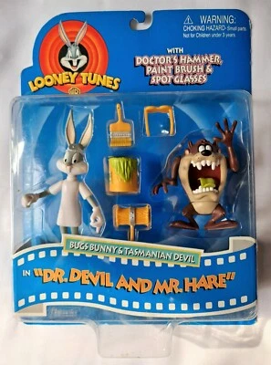 Playmates Looney Tunes Bugs Bunny and Tazmanian Devil Action Figures 1997 - Image 1 of 4