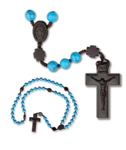 HOLY ROSARY – (Selection of) Gemstone/Jujube Wood  – Catholic Devotion - Picture 1 of 10