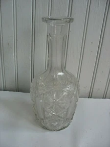 Vtg 8 3/4" Glass Scent Bar Bottle Decanter - Picture 1 of 7