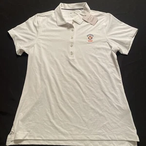 NEW Peter Millar Polo Shirt Womens Large Golf Activewear Astros Golf - Picture 1 of 7