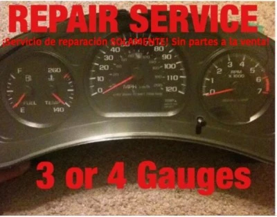 GM Impala Monte Carlo 2000 cuadro de instrumentos 3 o 4 servicio de reparación 01 02 Foto 1 de 3