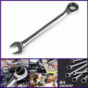7mm Ratcheting Combination Wrench Metric, Industrial Grade Gear Spanner with 12- - Picture 1 of 7