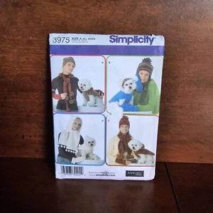 Simplicity 3975 Sewing Pattern Elaine Heigl Misses & Dog Accessories Uncut FF - Picture 1 of 3