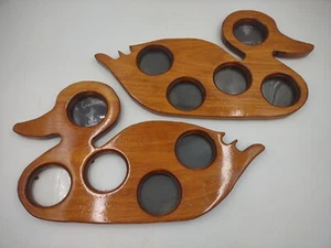 Vintage Duck Shaped Photo Picture Frame Decor Wooden 10 Photos  - Picture 1 of 20