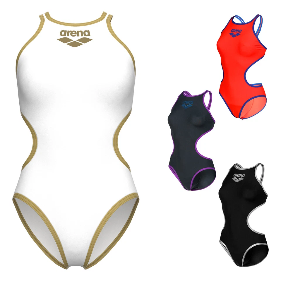 Arena Damen Badeanzug Schwimmanzug One Big Logo Tech One Back Farbwahl - Bild 1 von 1
