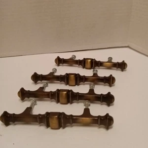 Amerock Satin Distressed Brass Drawer Pulls 234-1 Mounting 3" Lot Of 4 Vintage  - Picture 1 of 6
