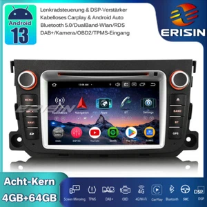 8-Kern DAB+Android 13 Autoradio Navi CarPlay DTV Für Mercedes Benz Smart Fortwo - Bild 1 von 20