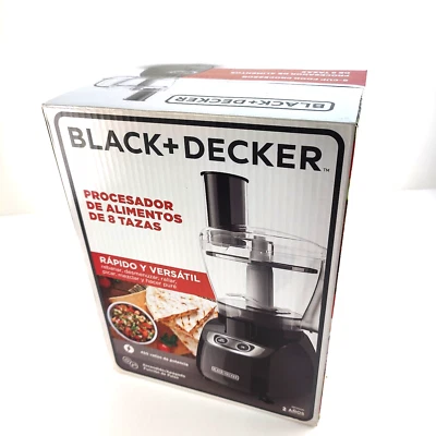 BLACK+DECKER 8-Cup Food Processor with Pulse -Slice, Shred, Chop, Mix& - FP1700B - Image 1 of 4