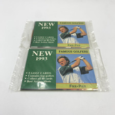 Lot of 2  1993 Famous Golfers FAX - PAX Golf Trading Card Packs