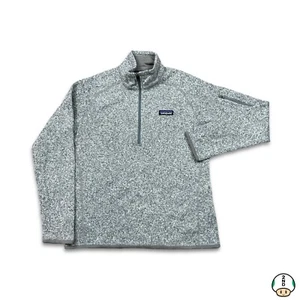 Suéter Pullover Patagonia Polar Mujer Gris Medio Exterior Cuarto Cremallera Chaqueta - Imagen 1 de 7