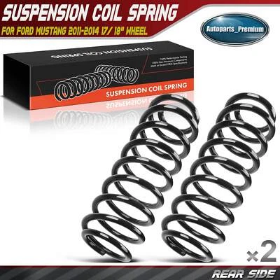 2 件后线圈弹簧适用于福特 Mustang Base GT 2011-2014 3.7L 5.0L 17/18 车轮 — 第 1/4 张图片