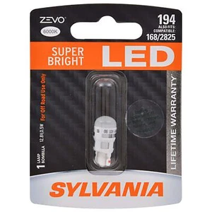SYLVANIA - T10 W5W ZEVO LED White Bulb - Bright LED Bulb, Ideal fo Interior - Picture 1 of 8