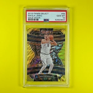2019 PANINI SELECT - GOLD WAVE #107 NIKOLA JOKIC PSA 10 - Picture 1 of 2