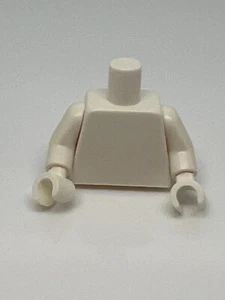 Lego Star Wars Torso White Torso Plain Arms / (Same Color) Hands A15 - Picture 1 of 2