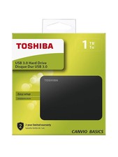 Toshiba Canvio Basics (2014) 1 TB, 2.5" Disco Duro Portátil - Negro (HDTB310EK3AA)