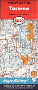 1962 ENCO Road Map: Tacoma and Vicinity NOS - Picture 1 of 1