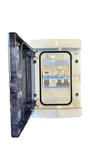 Unidad de consumo de garaje IP65 40amp 30ma RCD + 6+20amp o 6+32amp tipo b caja de fusibles - Imagen 1 de 4