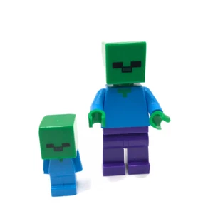 LEGO Baby Zombie & Zombie minifigura Minecraft 21141 21128 21118 21174 21147 - Imagen 1 de 5