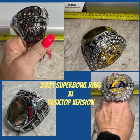 St Louis LA Rams 2021 Championship superbowl Ring XL NFL Memorabilia RARE NEW Cover