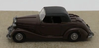 B Praline Ho 1/87 Mercedes DB 170 S Cabrio Chiuso Marrone Scuro #84205 No. Box - Immagine 1 di 4