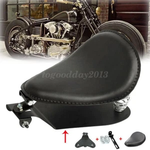 Motorcycle Leather Seat Solo 3" Springs Bracket Seat Base For Harley Sportster - Bild 1 von 11