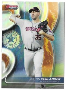Justin Verlander 2020 Bowman's Best Refractor #6 Houston Astros Topps Parallel