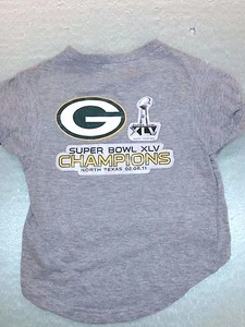 NFL Pet Shirt, Green Bay Packers Super Bowl 45 Champions, NEW (Extra Large) - Picture 1 of 1